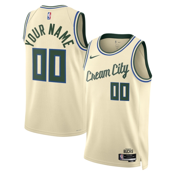Milwaukee Bucks Trikot Benutzerdefinierte Nike 2025-26 City Edition Weiß Swingman - Herren Milwaukee Bucks Trikot Benutzerdefinierte Nike 2025-26 City Edition Weiß Swingman - Herren